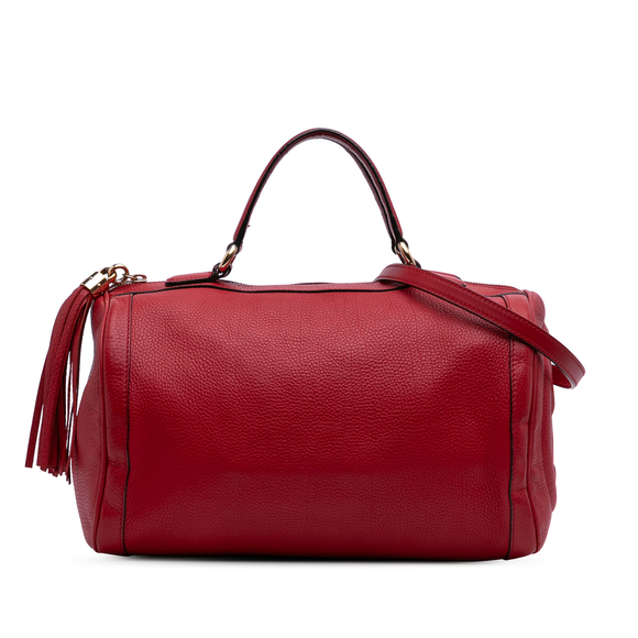 Pre-Loved Gucci Medium Pebbled Calfskin Soho Boston Bag - Picture 1 of 10